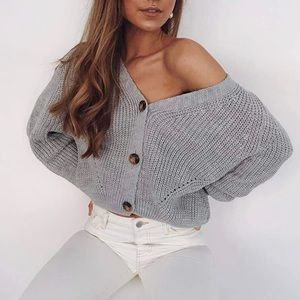 V-neck Button Down Sweater
